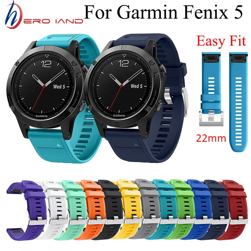 

Watch Band Quick Release Wrist Band Watch For Garmin Fenix 5 Strap Sports Colorful Silicone Watchband For Garmin Forerunner 935