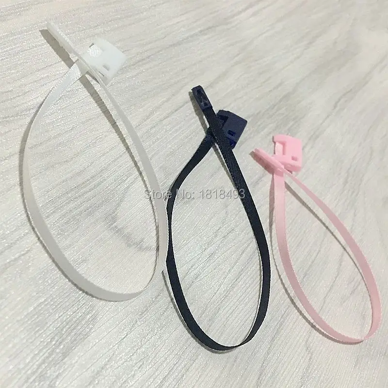 Free shipping top-grade silk sling/clothing tag string/hang tag thread/tag line/satin ribbon/silk cord 500 pcs a lot