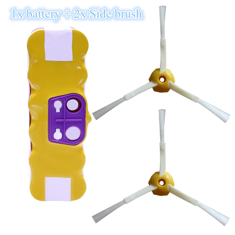 Robot Aspirapolvere 3500mAh NI-MH Battery Pack spazzola Laterale per irobot roomba 531 600 630 631 880 770 780 790 850 Parti di batteria