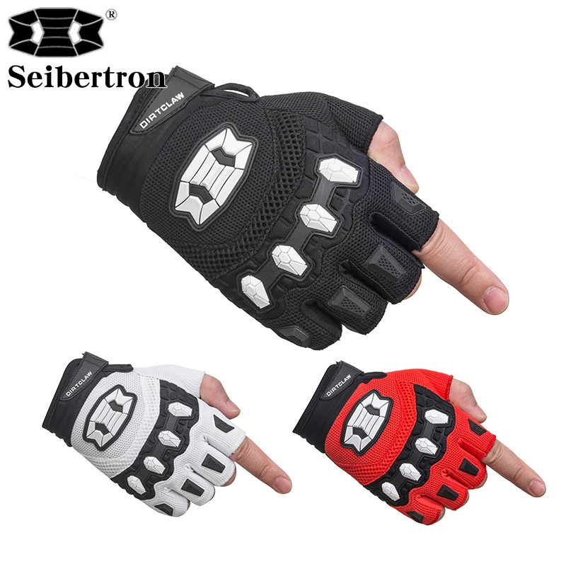 New Outdoor Gloves Balance car BMX MX ATV MTB Road Racing Mountain Bike Bicycle Cycling Gel Padded Anti - Slip Palm Fingerless