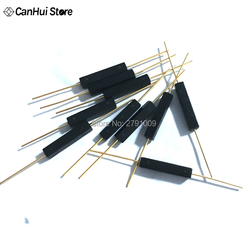 10 pcs Plastic Type 2*14mm Normally Open Reed Switch GPS-14A Magnetic Switch Anti Vibration Reed Switches GPS 14A 2.7x14mm