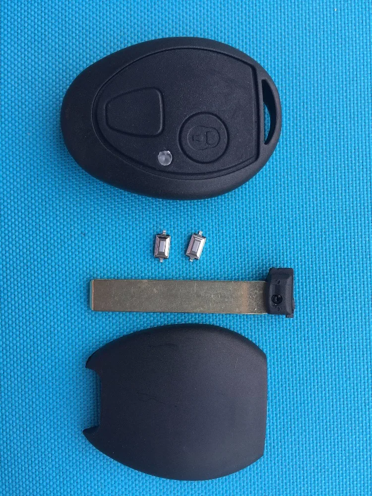 For Rover 75 MG ZT Replacement 2 Buttons Remote Key FOB Shell Case Uncut Blade +2Pcs Micro Switches Car Accessories Auto Parts