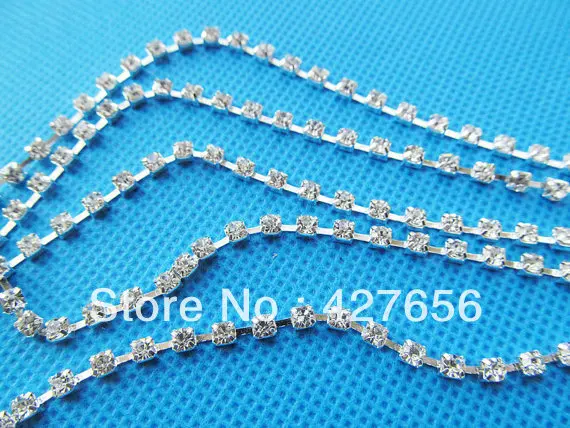 

2.70mm Good Quality White Rhinestone Beads String Charm Finding,for Bracelet & Necklace,Decoration Kit,DIY Accessory Jewellry