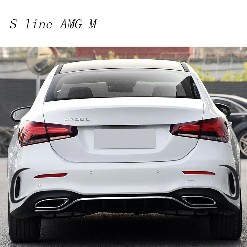 Car styling Rear Side Mirror body Stickers Covers Fog light Trim decorative For Mercedes Benz A Class A180 A200 auto Accessories