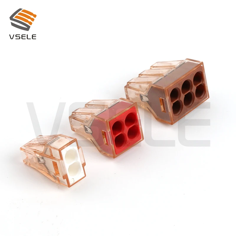 10Pcs VSELE push in wire connector wiring connector electrical quick disconnect connectors wire connector kit