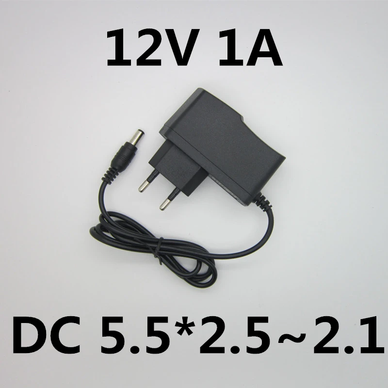 

AC 110V-240V 12v 1a 1000ma switching power supply 3528 LED light bar power supply 12v1a power AC / DC adapter DC 5.5*2.5~2.1MM