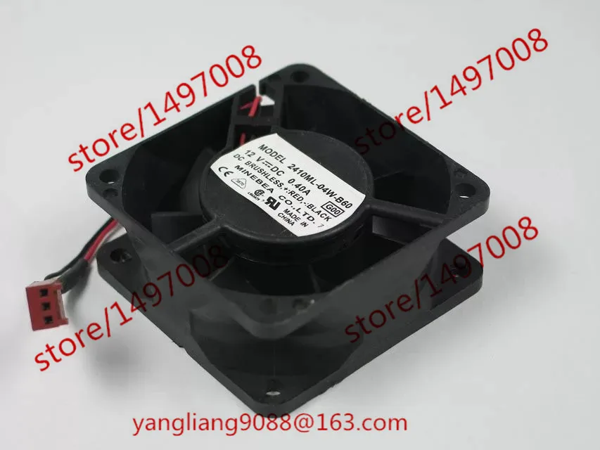 

NMB-MAT 2410ML-04W-B60 G00 DC 12V 0.40A 2-Wire 60X60X25mm Server Cooling Fan