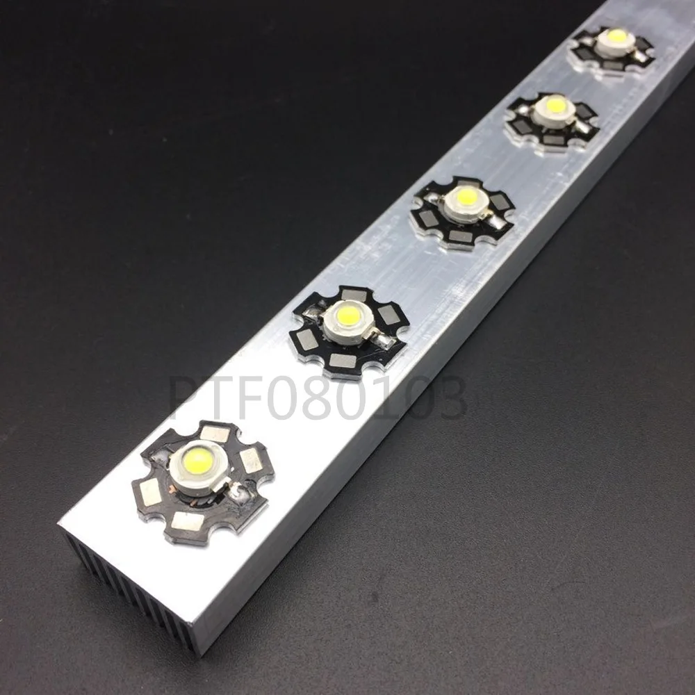 dissipador de calor de aluminio led de alta potencia tamanhos 300 mm 25 mm 12 mm para 1w 3w 5w diodos emissores de led 01