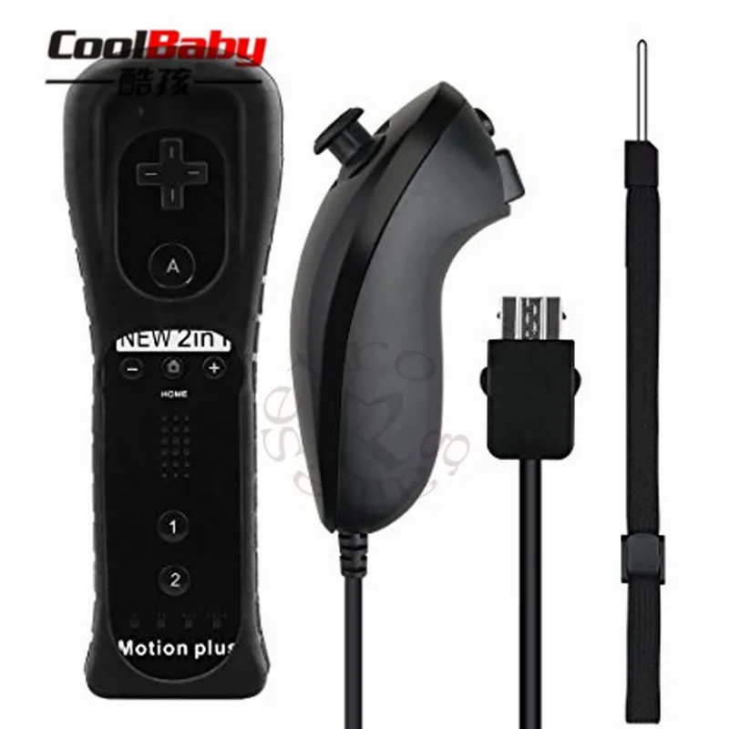 

Wireless Remote Controller+Nunchuk Control for Wii Motion Plus game console player joystick Silicone Case Accessories