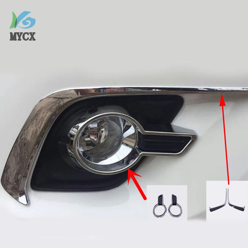 

For toyota hilux chrome trim revo chrome fog lights trim for toyota hilux revo 2015 2016-2017 hilux fog lights decorative plate