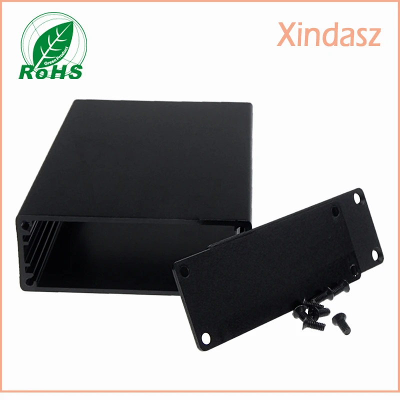 5pcs/lot black color aluminium cases diy aluminium project box aluminum profile 100*64*23.6mm