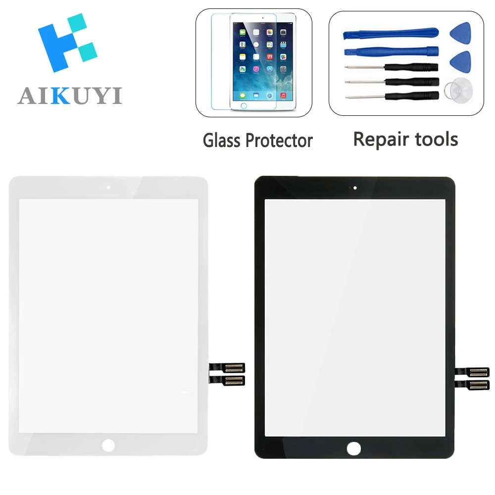 

New for 9.7" iPad 2018 iPad 6 Touch Screen Digitizer and Home Button Front Glass Display Touch Panel Replacement A1893 A1954