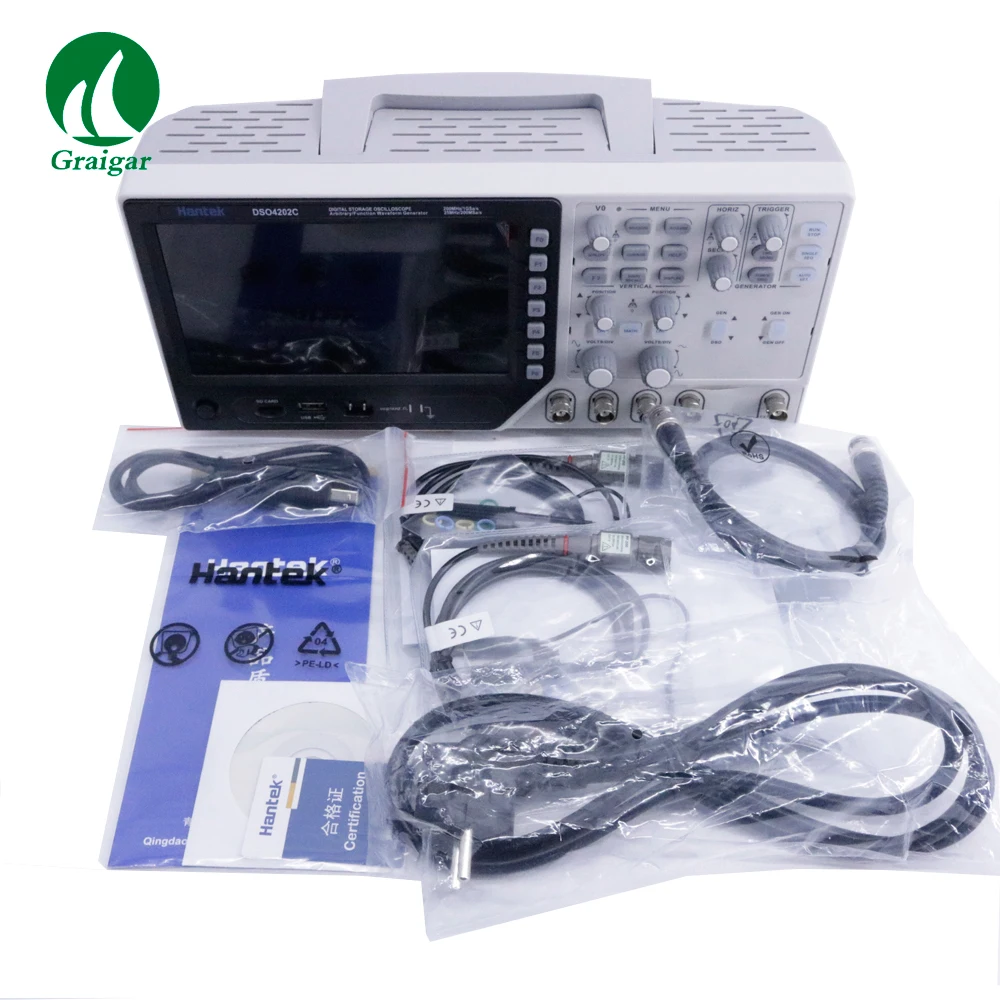 Hantek DSO4202C  Arbitrary/Function Waveform Generator 2 Channel Digital Oscilloscope  1GSa/s Sample Rate