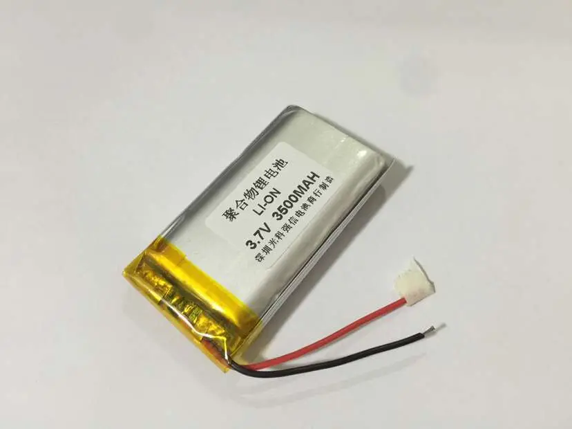 The new full capacity 3.7V lithium polymer 123360 3500MAH power / equipment / micro interphone Rechargeable Li-ion Cell