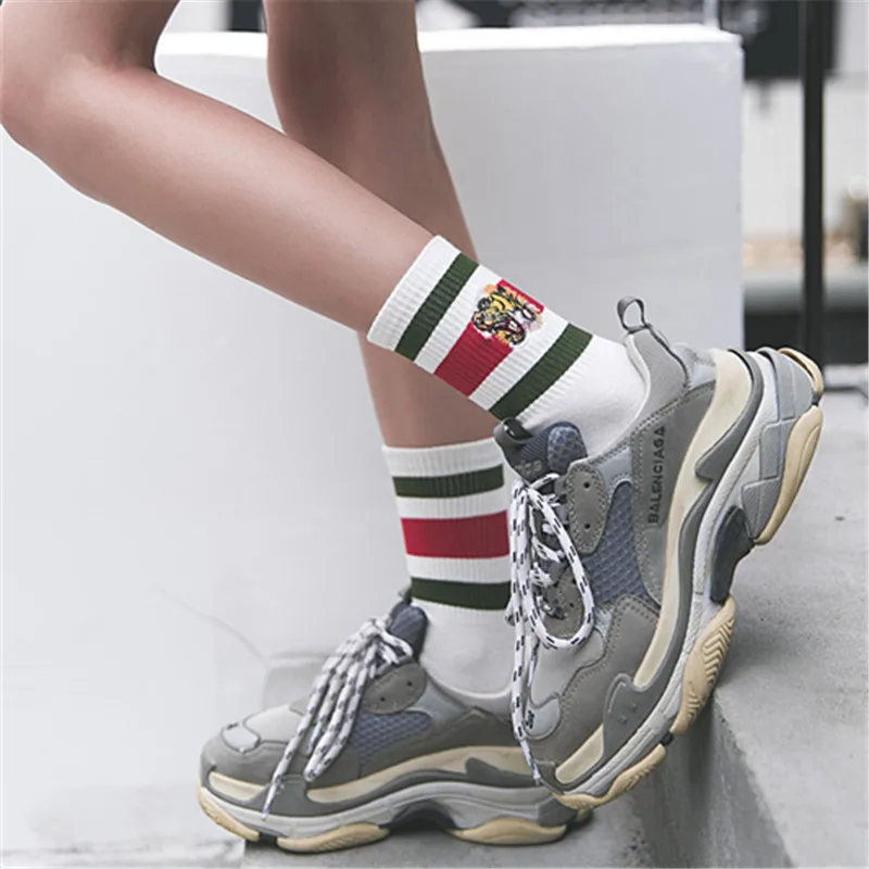 Autumn And Winter harajuku 2018 new ankle socks women fashion tiger calcetines mujer sokken skarpetki damskie chaussette femme