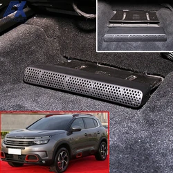 AX For Citroen C5 Aircross Opel Vauxhall Grandland X Car Under Seat Floor Heater Air Conditioner Vent Outlet Cover Sticker Mat