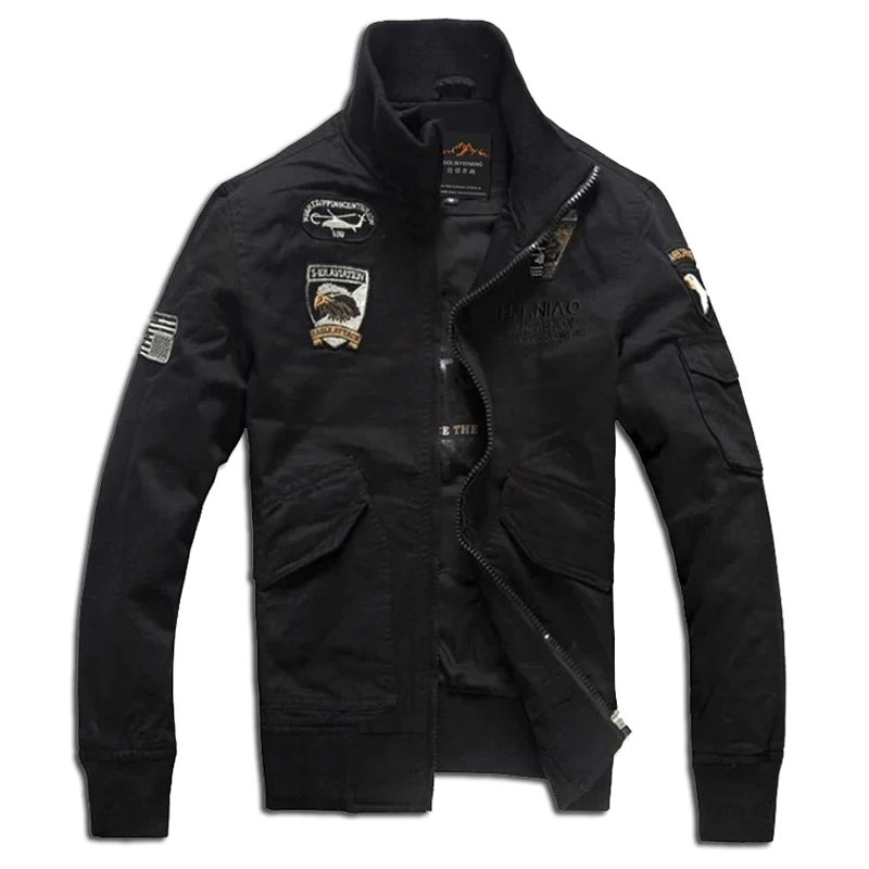 

Extra large size men jacket plus size 4XL new arrival military cost air army outerwear embroidery jackets