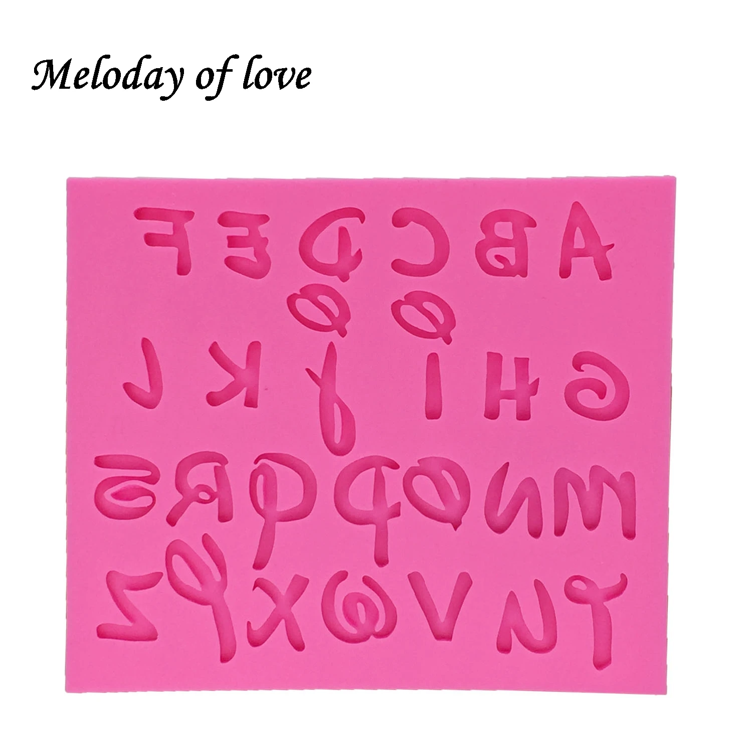 1Pcs DIY Letter and number Silicone Mold Fondant Mould cake decorating tools Flexible Baking Mold T1273