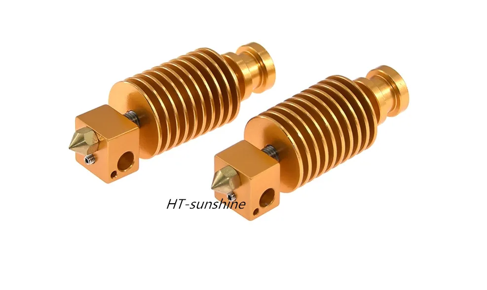 

3D printer accessories E3D nozzle V5 gold extrusion head 1.75/0.4 remote hot end print head extrusion head