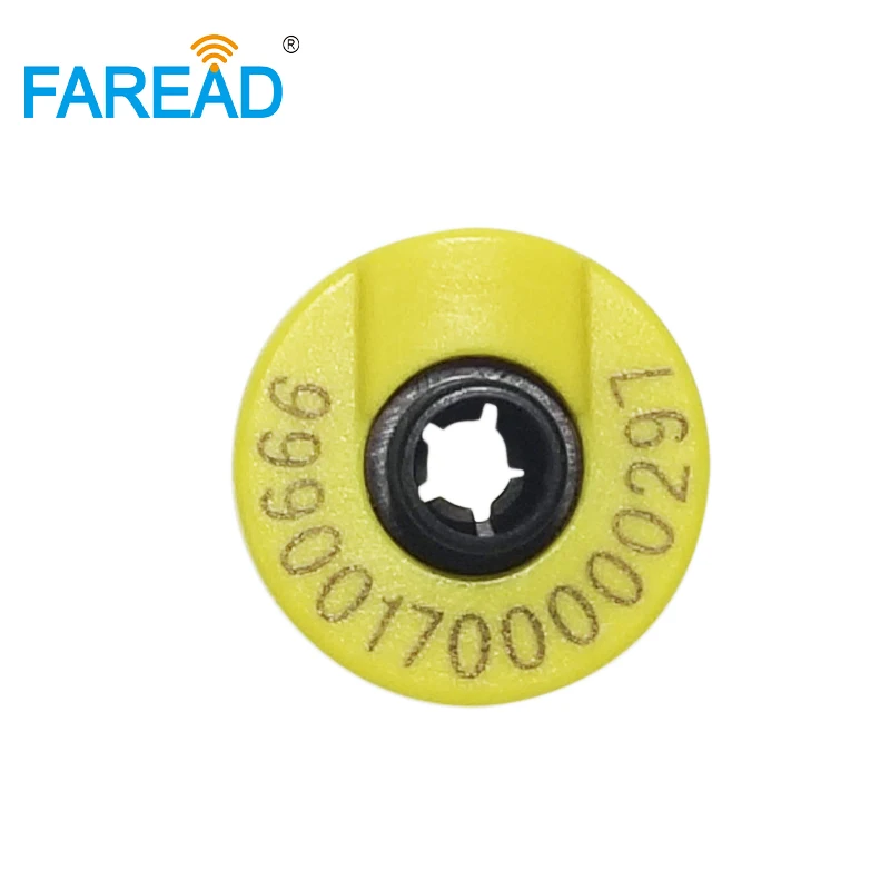 male and female ear tag 134.2KHz ISO Standard LF Passive RFID HDX ear tag for animal cattle sheep pig management