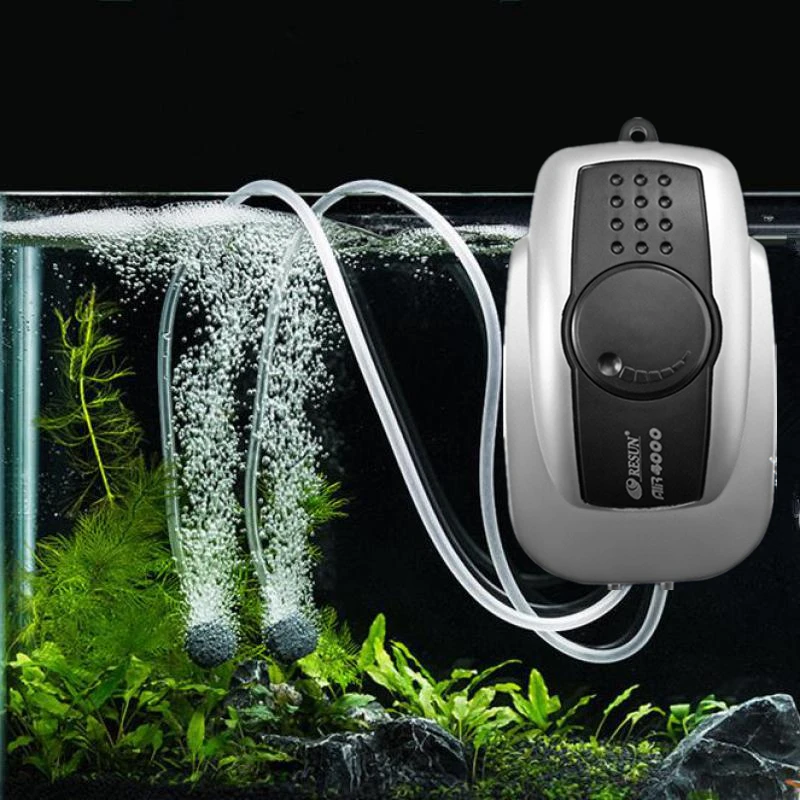 

Silent Aquarium Air Pump Fish Tank Oxygen Air Compressor Aerator Aquarium Air Flow Maker Prump For Fish Marine Plant Tank