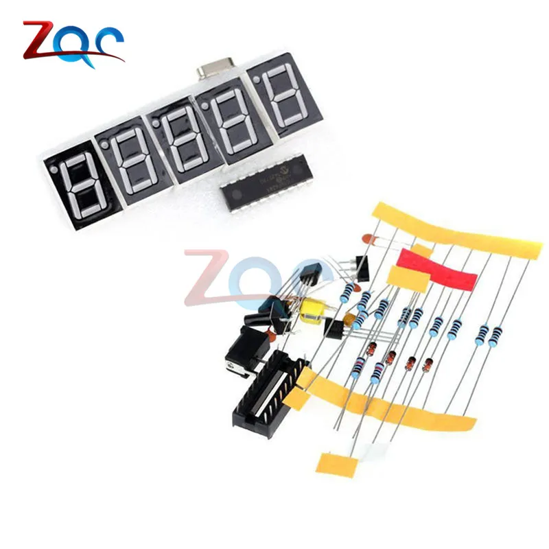 1Hz-50MHz Crystal Oscillator Frequency Counter Tester DIY Kit 5 Digits Resolution new Frequency Meters frecuencimetro