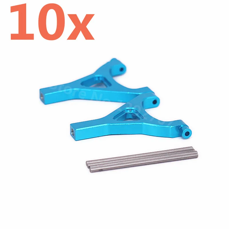 

10 Pieces Aluminum Alloy Upgrade RC Car Parts Front/Rear Upper Suspension Arm A-Arm TRA7031 For Rc Hobby Car 1/16 Traxxas Slash