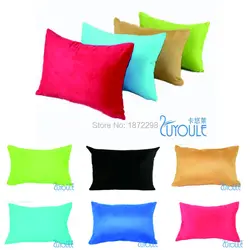 Free Shopping Custom 30*45cm 35*50cm 40*70CM 21 Colors Polyester Suede Plain Dyed Cushion Cover HT-PSUDC-01-L
