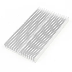 New 1 pcs Silver 100x60x10mm Aluminum Heat Sink Radiator Heatsink for IC LED Electronic Chipset heat dissipation