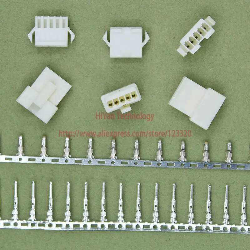 

(50sets/lot) connectors SM SM2.54 5Pin Pitch:2.54MM White Flame-Retardant Female and Male Housing + terminals SM-5P JST2.54