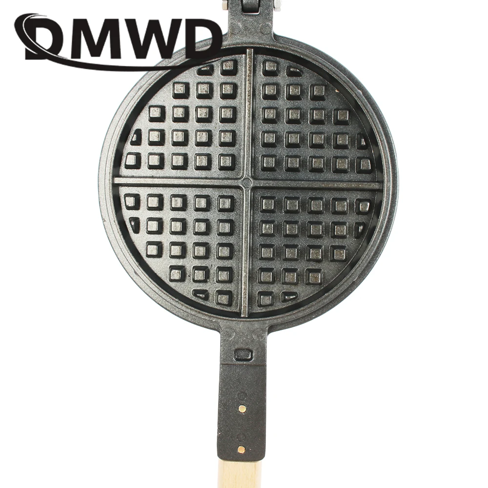 DMWD Eggs Waffle Mould Commercial Electric Gas Waffles Maker Non-stick Lattice Mold Baking Pan Cake Muffin Machine Accessories