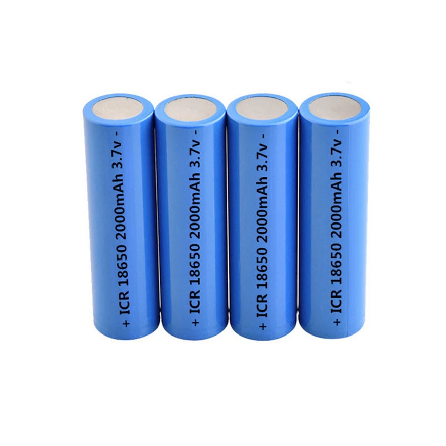 4pcs Original de alta qualidade bateria de iões de lítio 18650 2000mAh 3.7V bateria recarregável bateria de lítio