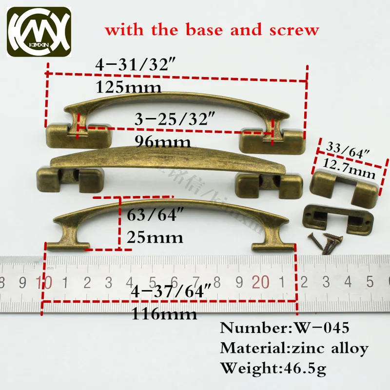 

10pc Manufacturer sales 96*25mm plane shake handles of furniture hardware,Zinc alloy bronze cabinet hardware antique handle W045