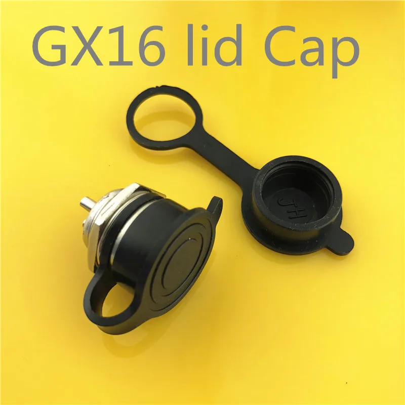 1pc GX16 2/3/4/5/6/7/8/9 Pin Male 16mm Wire Panel Circular Connector with Lid Cap L102-109 Aviation Socket Plug