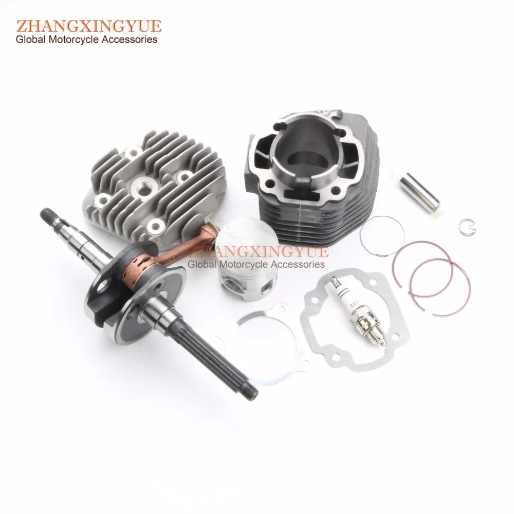 100cc Cylinder Kit & Cylinder Head & Spark Plug & Crankshaft for MALAGUTI F12 phantom 100 2T 52mm/14mm