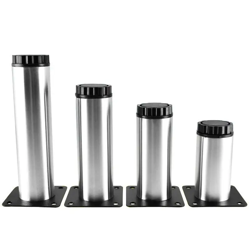 4 pezzi gambe mobili regolabili in acciaio inox 5CM-40CM tavolo armadio divano letto piedi TV piedi salone Tafel sedia protettore gamba