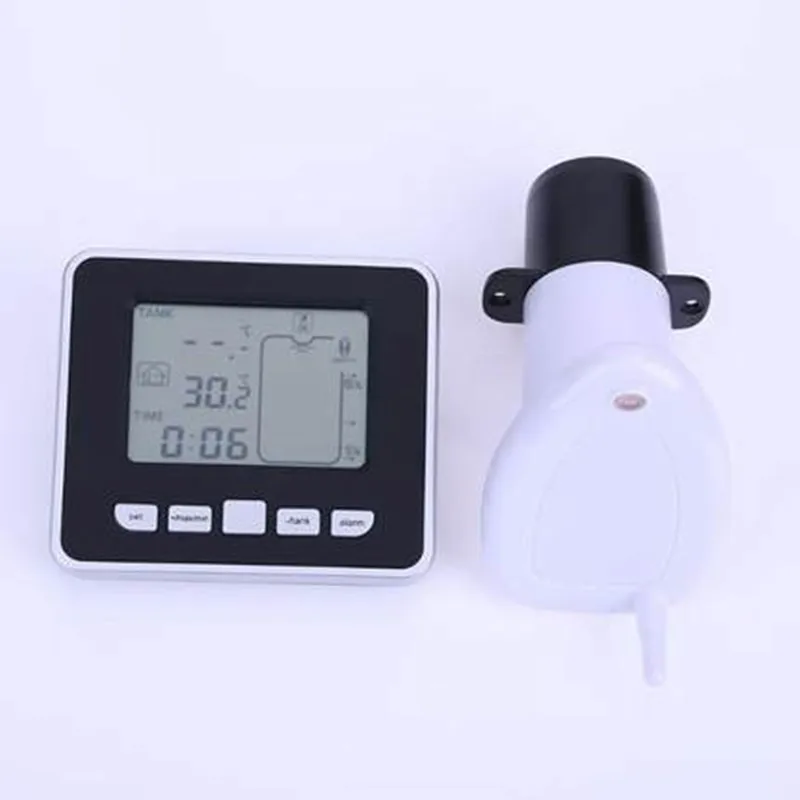 Medidor de Água Ultrassônico sem Fio do Fluxo do Nível Líquido do Tanque com a Temperatura do Tanque de Água Transmissor Parafusos de Montagem Ferramenta de Medição