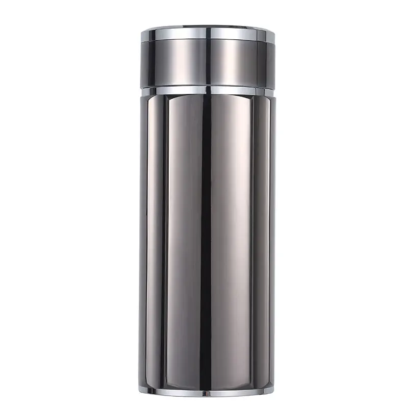 Insulation cup, sterling silver hand-made 350 ml stainless steel portable coffee cup, perfect for office or living room.