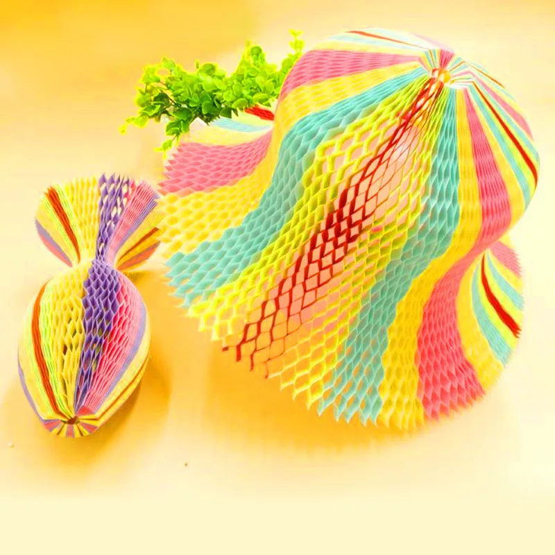 100PCS Magic Vase Paper Hats Handmade Folding Hat for Party Decorations Funny Paper Caps Travel Sun Hats Colorful ZA3354