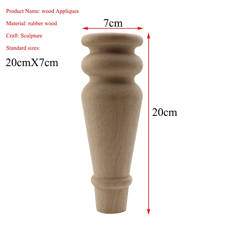 VZLX Furniture Legs Floral Wood Carved Decal Corner Appliques Frame Woodcarving Decorative Wooden Figurines Crafts Home Maison
