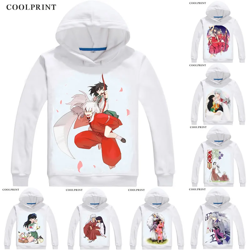 

InuYasha Takahashi Rumiko Mens Hoodies Inuyasha A Feudal Fairy Tale Men Sweatshirt Streetwear Anime Hoodie Printed Long Hooded