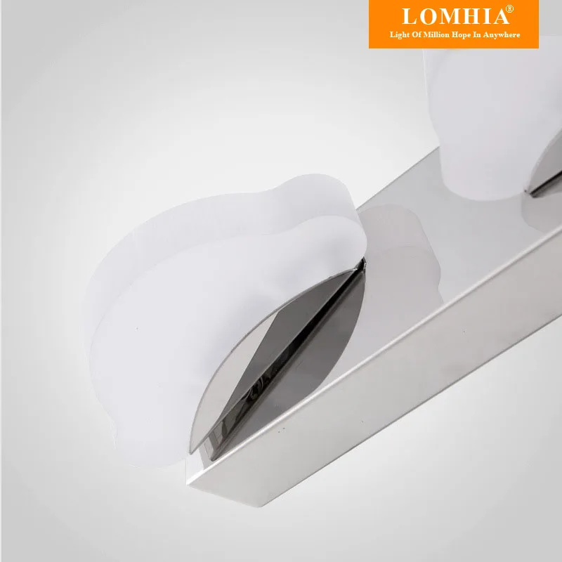 Bathroom LED mirror light Acrylic lampshade stainless steel mirror lamp decoration wall lights 90-260v  vanity lighting image 2