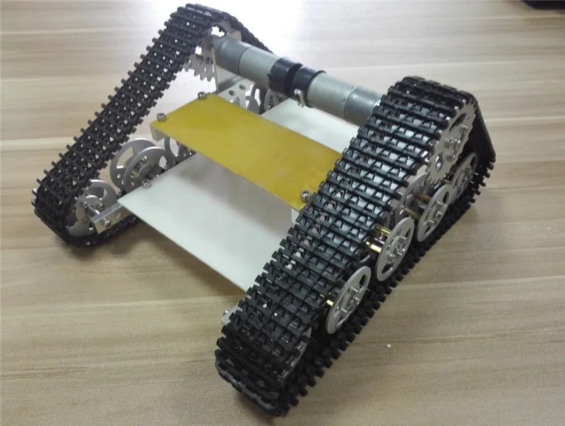 

T150 Tank Car Chassis silvey for electronic design contest Wall-e robot car chassis Crawler Intelligent DIY Track RC