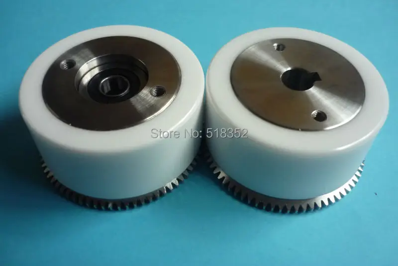 M403 M404 Mitsubishi White Ceramic Pinch Roller Assembly Set with Bearing and Gear for WEDM-LS Wire Cutting Wear Parts