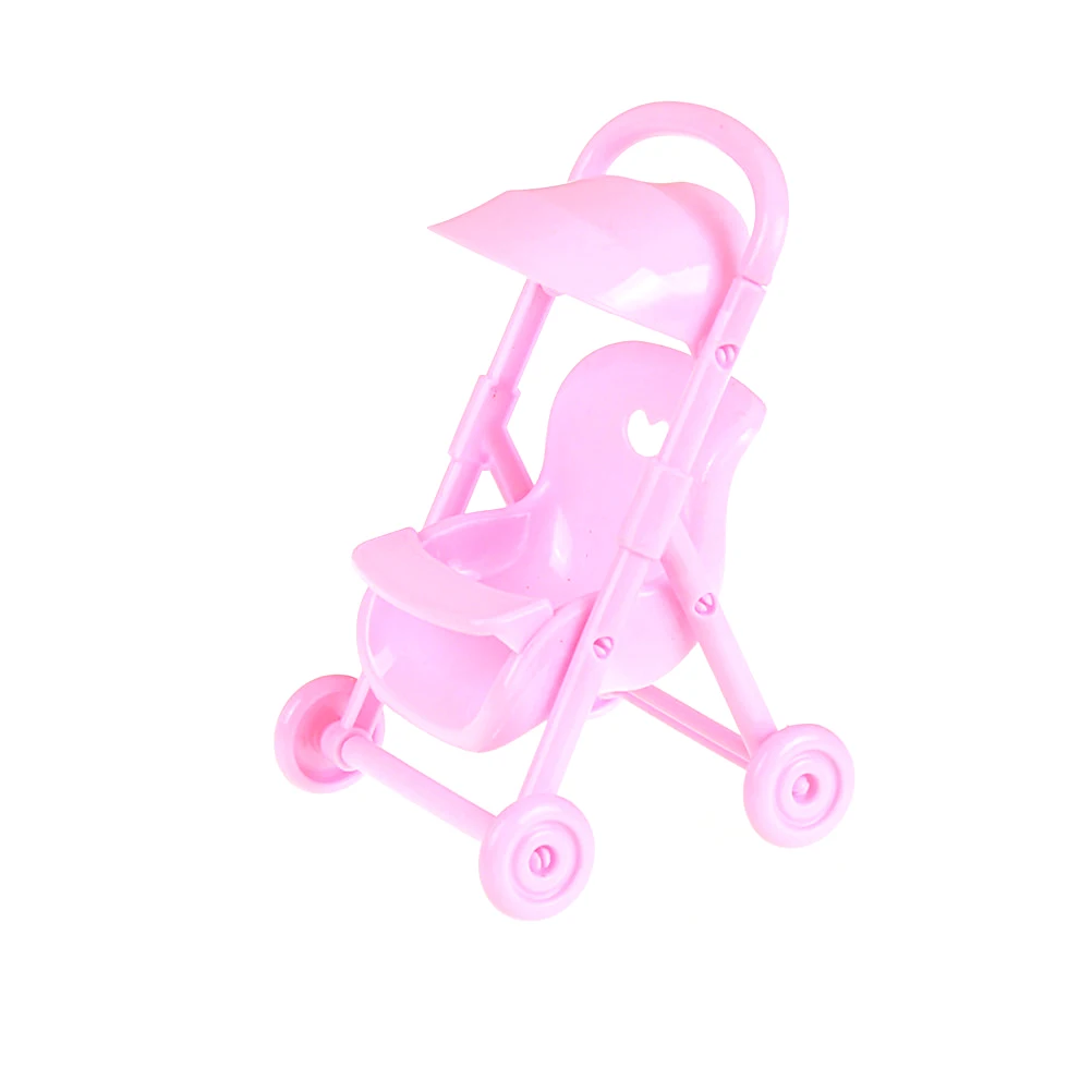 One Piece Doll Stroller Carriages Trolley Nursery Toy For Stroller Furniture Accessories Toys For  Doll Baby Girls Gift