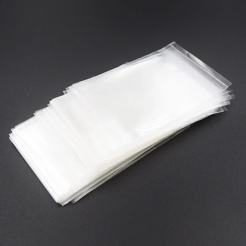 100pcs/lot 2 Size Transparent Cookie Packaging Bags Self-adhesive Plastic Biscuit Bag Wedding Candy Bags