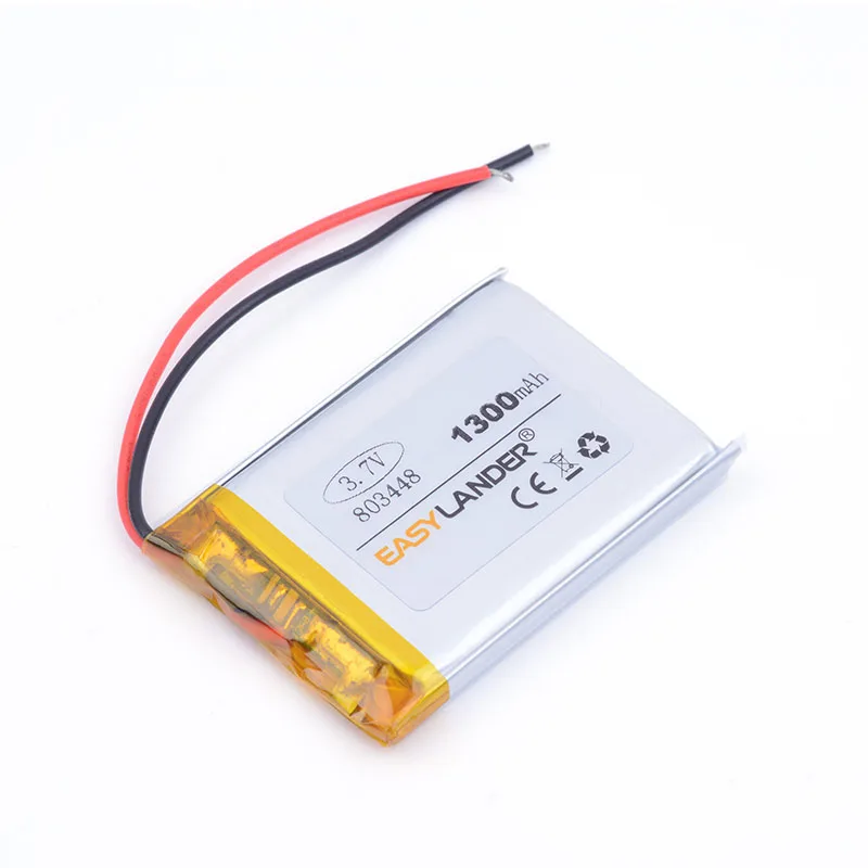 3.7V 1300mAh 803448 Rechargeable Lithium Li-ion Polymer Battery