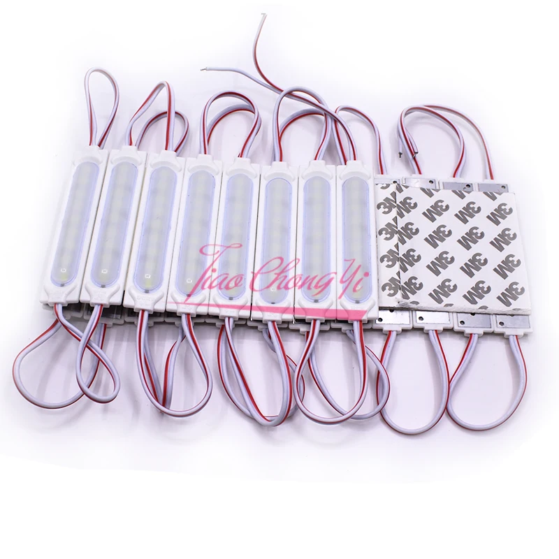 New 5730 9LED COB LED 160 degrees Module Cool white light DC12V IP67 waterproof lighting 20PCS image 4