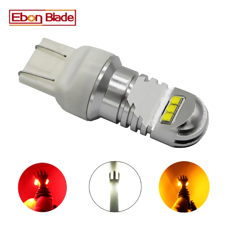 

1 X T20 7440 W21W WY21W 7443 W21/5W XBD Chip 30W LED Front Tail Turn Signal Brake Reverse Light DRL Bulb White Amber RED 12v 24v