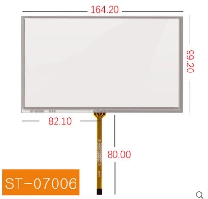 

10pcs/lot new 7 inch 164.2*99.2 mm resistive touch screen 164*99